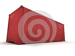 Cargo container red