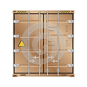 Cargo container vector