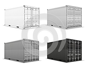 Cargo container vector illustration