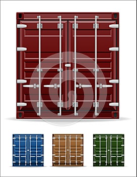 Cargo container vector illustration