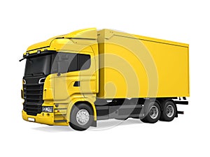 Cargo Delivery Truck Isolated