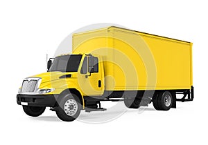 Cargo Delivery Truck Isolated