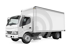 Cargo Delivery Truck Isolated