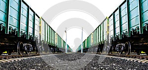 Cargo freight train photo