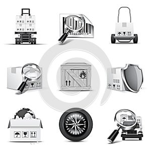 Cargo icons | B&W series