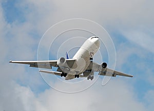 Cargo jet approaching