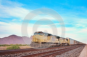 Cargo locomotive railroad engine