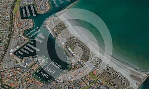 Cargo port of Adelaide, Australia on the Gulf of St. Vincent photo