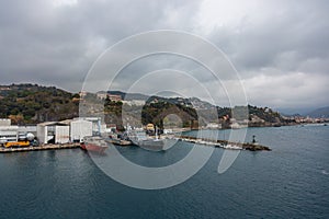 Cargo port in Savona, Italy