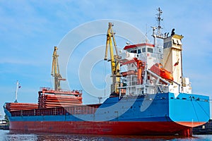 Cargo ship at berth