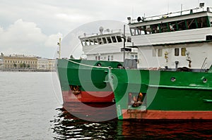 Cargo ship at berth.