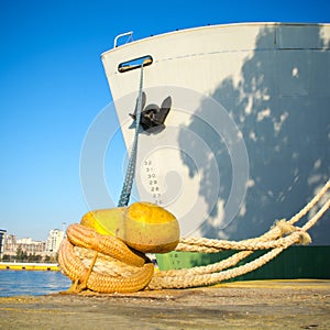 Cargo ship bow