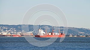 Cargo Ship CAP PALMERSTON at anchor in the San Francisco Bay