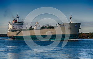 Cargo Ship in Cape Cod Canal