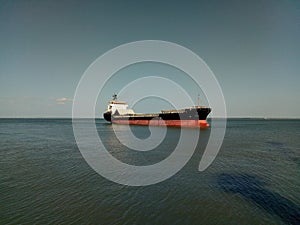 Cargo Ship docking in harbour