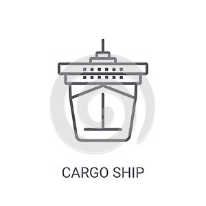 Cargo Ship Front View icon. Trendy Cargo Ship Front View logo co