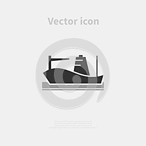 Cargo ship icon