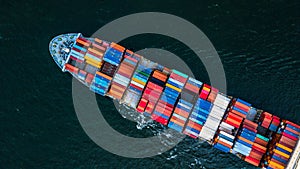 Cargo ship in import export and business logistic, Logistic and photo