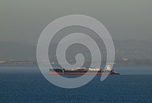Cargo ship rest in San Francisco Bay