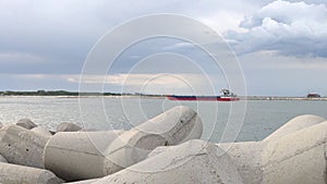 Cargo Ship in Sottomarina in Italy 2