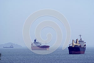 Cargo shipping at sea