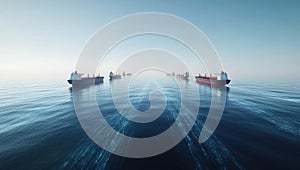 AI-Generated Cargo Ships at Sea