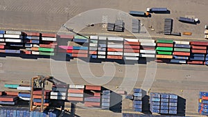 Cargo terminal aerial view