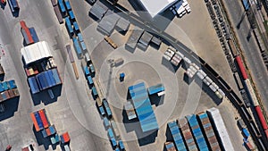 Cargo terminal aerial view