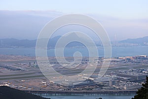 the Cargo Terminal , Hong Kong International Airport 24 oct 2021