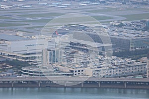 the Cargo Terminal , Hong Kong International Airport 24 oct 2021