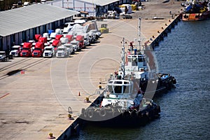 Cargo terminal in Mazatlan