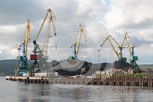 Cargo terminal in port Murmansk