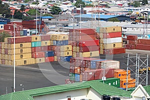 Cargo terminal in Port of Spain, Trinidad and Tobago