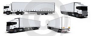 Cargo truck delivery vehicle collection