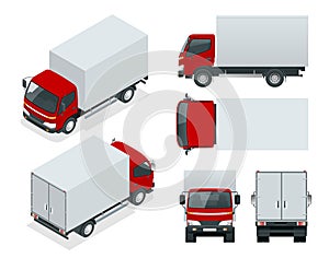 Cargo Truck transportation. Fast delivery or logistic transport.