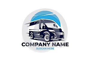 Cargo van logo, illustration EPS 10 file