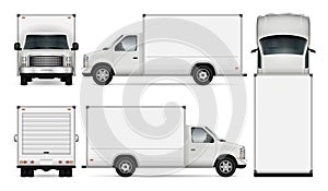 Cargo van vector illustration.