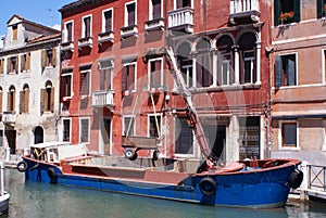 Cargo on venice channel