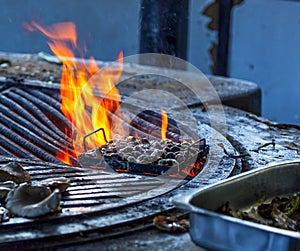 Cargols a la Llauna, typical snail dish fron Catalonia, Spain