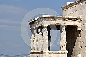 Cariatides of the Erechtheion Acropolis