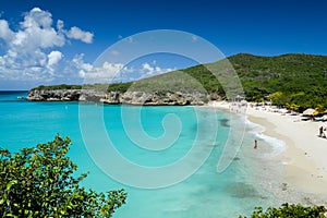 Caribbean beach of Abou beach at Curacao, Netherland Antilles. photo