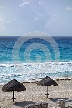 Caribbean Beach in Cancun, Mexico