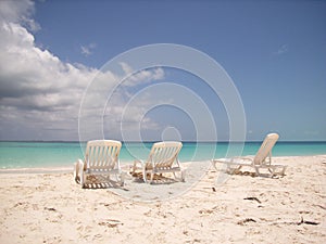 Caribbean beach chairs