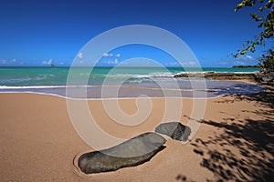 Caribbean beach in Guadeloupe