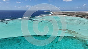 Caribbean Beach At Kralendijk In Bonaire Netherlands Antilles.