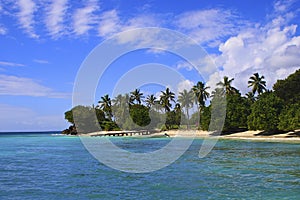 Caribbean beach, Samana island, Dominican republic photo