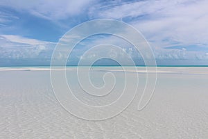A Caribbean beach in Sandy Cay, Bahamas