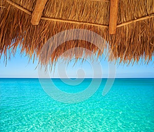 Caribbean beach sunroof in riviera Maya