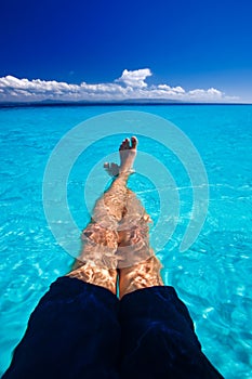 Caribbean Blue water relaxing
