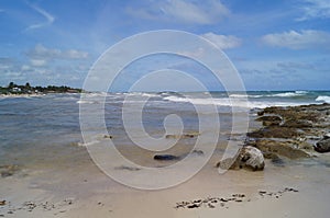 Caribbean coast of Mexico.  Tulum, Quintana Roo, Mexico.